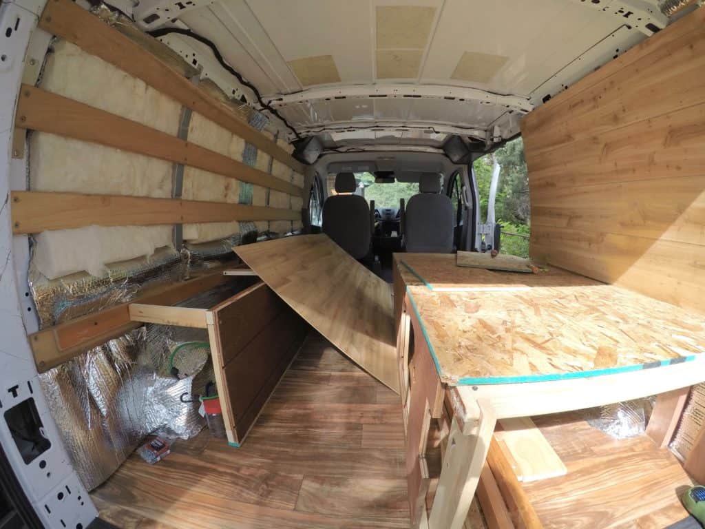 3500 Diy Budget Van Build Spin The Globe Project