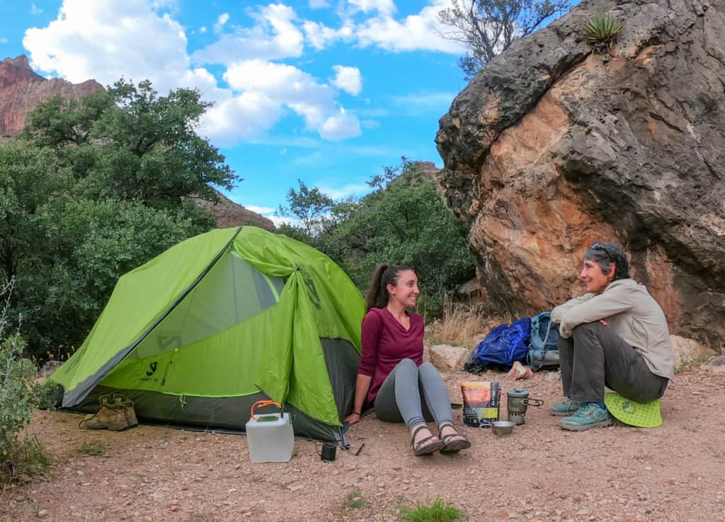 backpacking in the grand canyon and cooking on the esbit stove